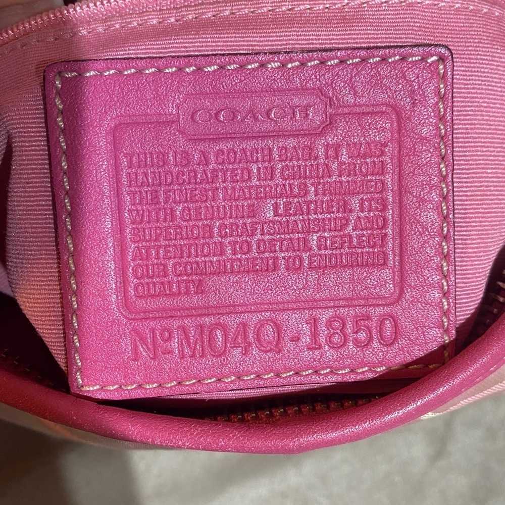 Y2K Coach Pink Optic Soho Hobo Shoulder Bag - Picture 12 of 14